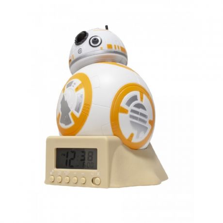 Часы Star Wars Звёздные Войны Будильник BulbBotz минифигура BB-8 14 см