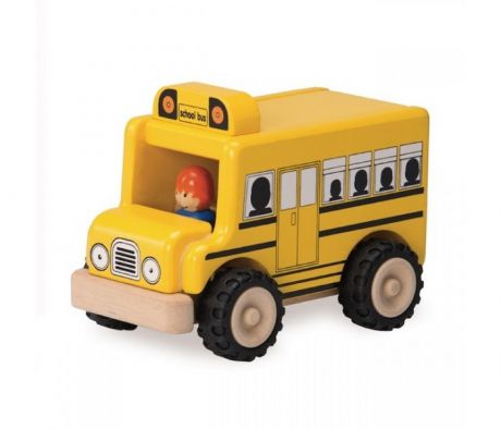 Деревянные игрушки Wonderworld Школьный автобус