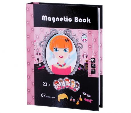 Развивающие игрушки Magnetic Book игра Стилист 90 деталей