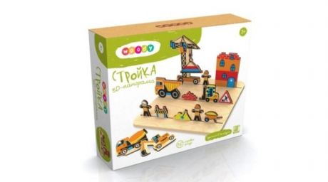 Деревянные игрушки Woody 3D-панорама Стройка