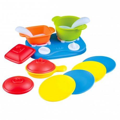 Ролевые игры Playgo Игровой набор Плита с посудой 13 предметов