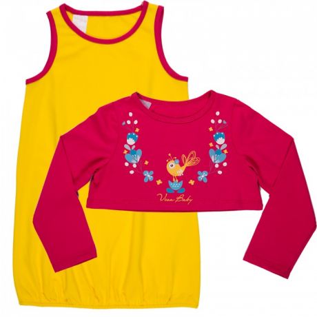 Комплекты детской одежды Viva Baby Комплект для девочки Small bird D5004