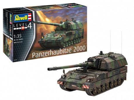 Сборные модели Revell Немецкая самоходная артиллерийская установка Panzerhaubitze 2000