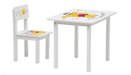 Детские столы и стулья Polini Комплект детской мебели Disney baby 105 S Медвежонок Винни