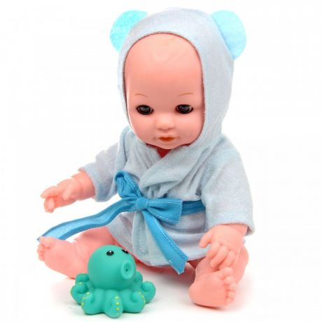 Куклы и одежда для кукол Lisa Jane Кукла-Пупс в голубом халатике с аксессуарами и звуками 30 см