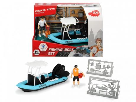 Игровые наборы Dickie Рыбацкая лодка серии PlayLife с фигуркой и аксессуарами