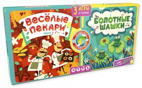 Настольные игры Clever Карякина О. Игра Весёлые пекари Болотные шашки