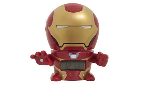 Часы Марвел (Marvel) Будильник BulbBotz Infinity Wars минифигура Iron Man 14 см