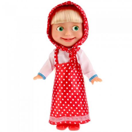 Куклы и одежда для кукол Карапуз Маша и медведь платье в горох 30 см