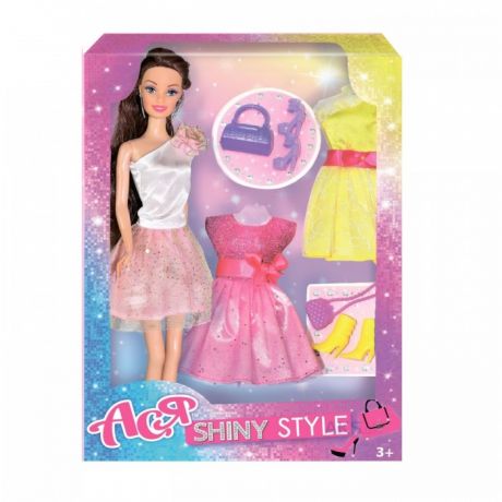 Куклы и одежда для кукол Toys Lab Кукла Ася Шатенка Сверкающий стиль