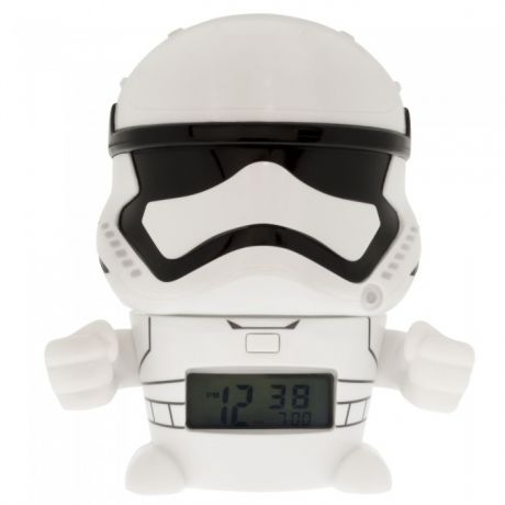 Часы Star Wars Будильник BulbBotz минифигура Stormtrooper 14 см
