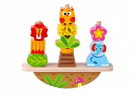 Деревянные игрушки Tooky Toy Игра-баланс Животные