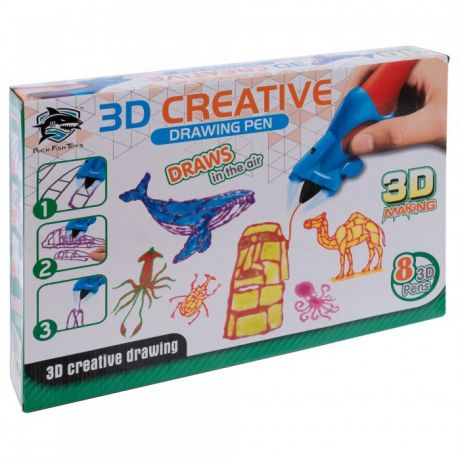 Наборы для творчества Fitfun Toys Набор детских 3D-ручек 8 шт. 8808-4