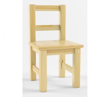Детские столы и стулья Русские-Игрушки Детский деревянный стул не окрашен