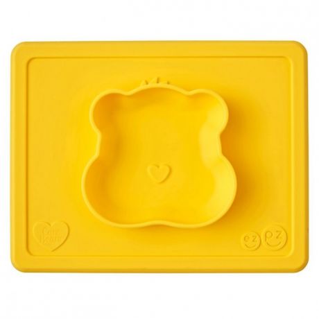 Посуда Ezpz Силиконовая тарелка-плейсмат Happy Bowl Care Bear Edition