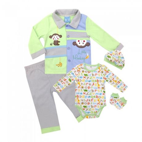 Комплекты детской одежды Nannette Комплект для мальчика 5 предметов 111-0025