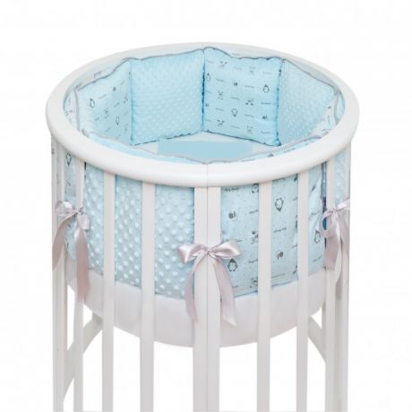 Комплекты в кроватку Fluffymoon Lovely Baby в круглую подушки (7 предметов)