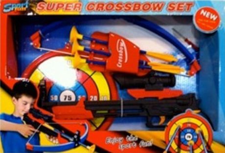 Игрушечное оружие Toy Target Набор игрушечный Арбалет со стрелами