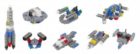 Конструкторы Morphun Космические корабли Junior Xtra Spaceships Set 334 детали