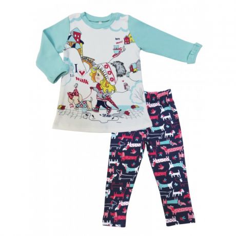 Домашняя одежда Sonia Kids Комплект (туника и брюки эластичные) Прогулка с Мими