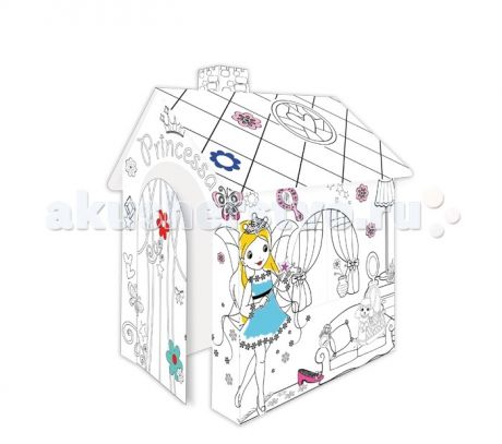 Игровые домики Mochtoys Картонный домик-раскраска Принцесса