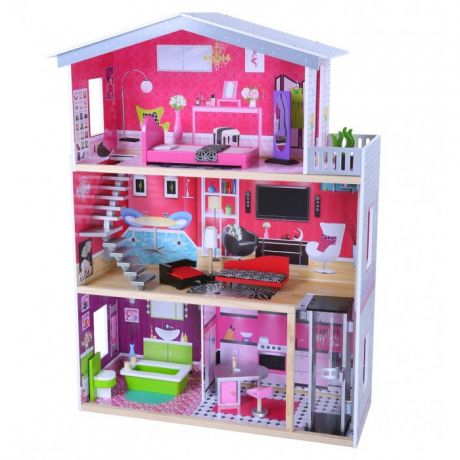 Кукольные домики и мебель Edufun Кукольный дом с мебелью EF4118