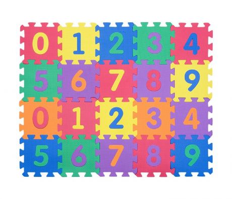 Игровые коврики FunKids 6" Цифры-4, толщина 15мм KB-002-6-NT
