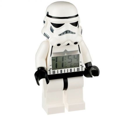 Часы Lego Будильник Lego Star Wars минифигура Storm Trooper