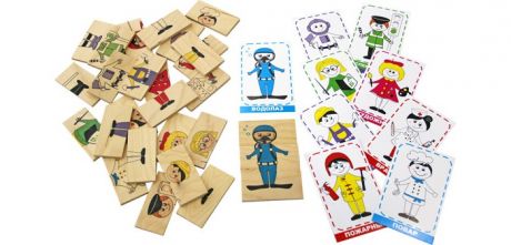 Игры для малышей Краснокамская игрушка Логическая игра Профессии
