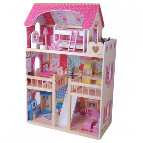 Кукольные домики и мебель Edufun Кукольный дом с мебелью EF4109