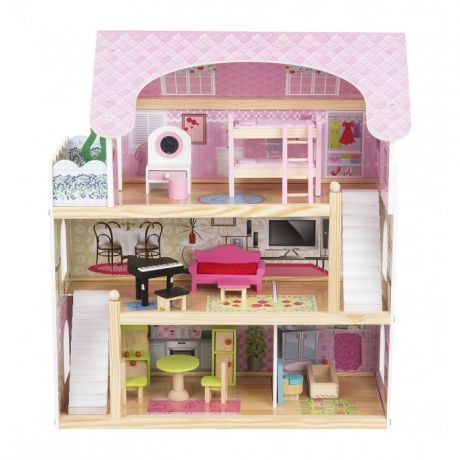 Кукольные домики и мебель Edufun Кукольный дом с мебелью EF4110