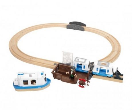 Железные дороги Brio Игровой набор Железная дорога с паромом и поездом (свет,звук)