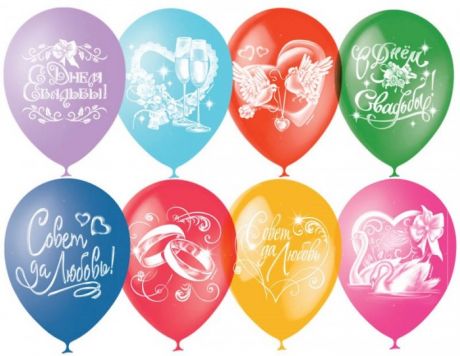 Товары для праздника Поиск Воздушные шары Свадебная тематика 50 шт.