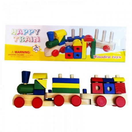 Деревянные игрушки QiQu Wooden Toy Factory Поезд