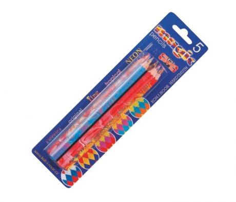 Карандаши, восковые мелки, пастель Koh-i-Noor Набор карандашей Magic с многоцветным грифелем 5 шт.