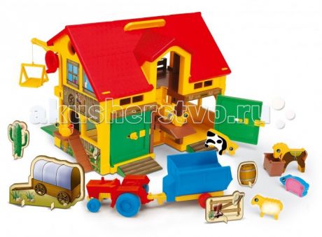 Кукольные домики и мебель Wader Домик-ферма