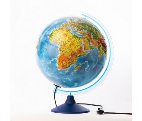 Глобусы Globen Глобус Земли физико-политический рельефный 320 с подсветкой серия Евро