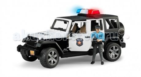 Машины Bruder Внедорожник Jeep Wrangler Unlimited Rubicon Полиция с фигуркой