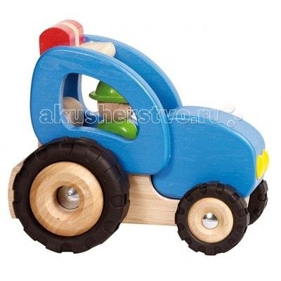 Деревянные игрушки Goki Машинка Трактор