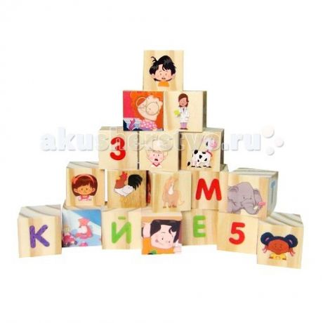 Деревянные игрушки Fisher Price кубики Алфавит FP 30594