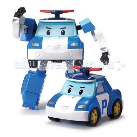 Роботы Робокар Поли (Robocar Poli) Робот Полицейская машина Поли трансформер 12,5 см свет + инструменты