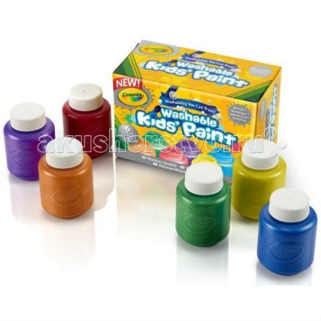 Краски Crayola Краски с металлическим эффектом 6 цветов