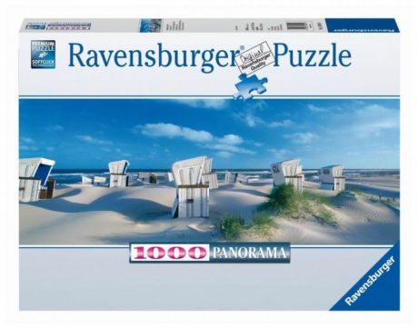 Пазлы Ravensburger Пазл панорамный Пляжные корзинки на Зюлте 1000 элементов
