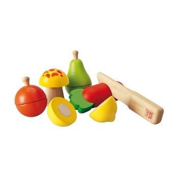 Деревянные игрушки Plan Toys Набор фруктов и овощей
