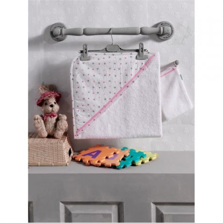 Полотенца Kidboo Комплект полотенце-уголок + варежка Cute Bear