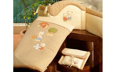 Комплекты в кроватку BabyPiu Biba - комплект: бортик, одеяльце