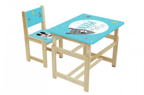 Детские столы и стулья Polini kids Комплект растущей детской мебели Disney baby 400 SM Микки Маус