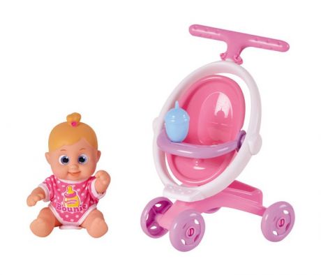 Куклы и одежда для кукол Bouncin' Babies Кукла Бони с коляской 16 см