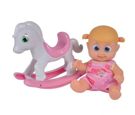 Куклы и одежда для кукол Bouncin' Babies Кукла Бони с лошадкой-качалкой 16 см