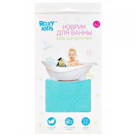 Коврики для купания ROXY-KIDS Антискользящий резиновый для ванны 35x76 см